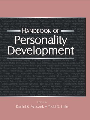 cover image of Handbook of Personality Development